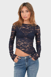 "Ivy" top navy