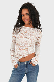 "Ivy" top white