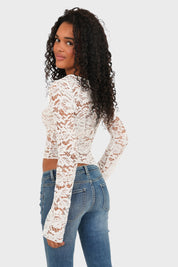 "Ivy" top white