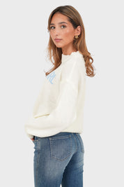 "Scandi girl" sweater white