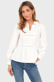 "Pippa" blouse white