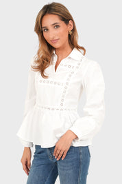 "Pippa" blouse white