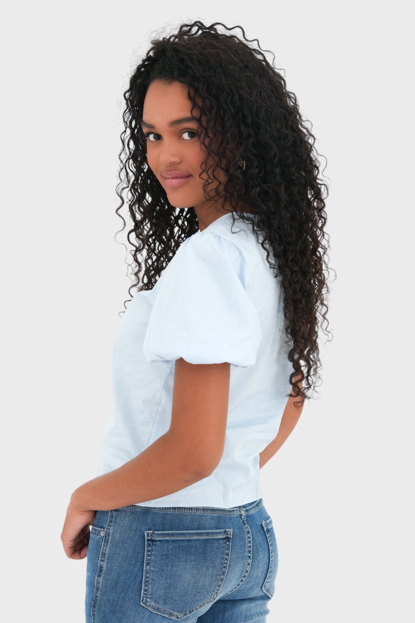 "Dove" blouse light blue