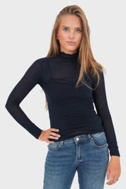 "Rose" top navy