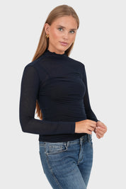 "Rose" top navy