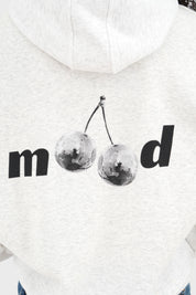 "Disco" hoodie grey