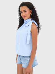 "Nola" top blue