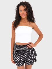 "Polkadot" skirt black