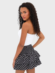 "Polkadot" skirt black