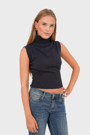 "Casual" top navy