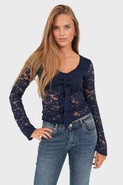"Olive" top navy