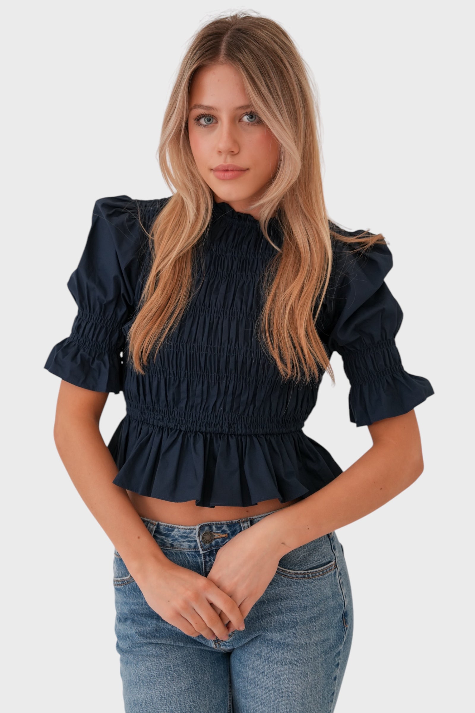 "Midsummer" blouse navy