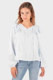 "Chloe" blouse light blue