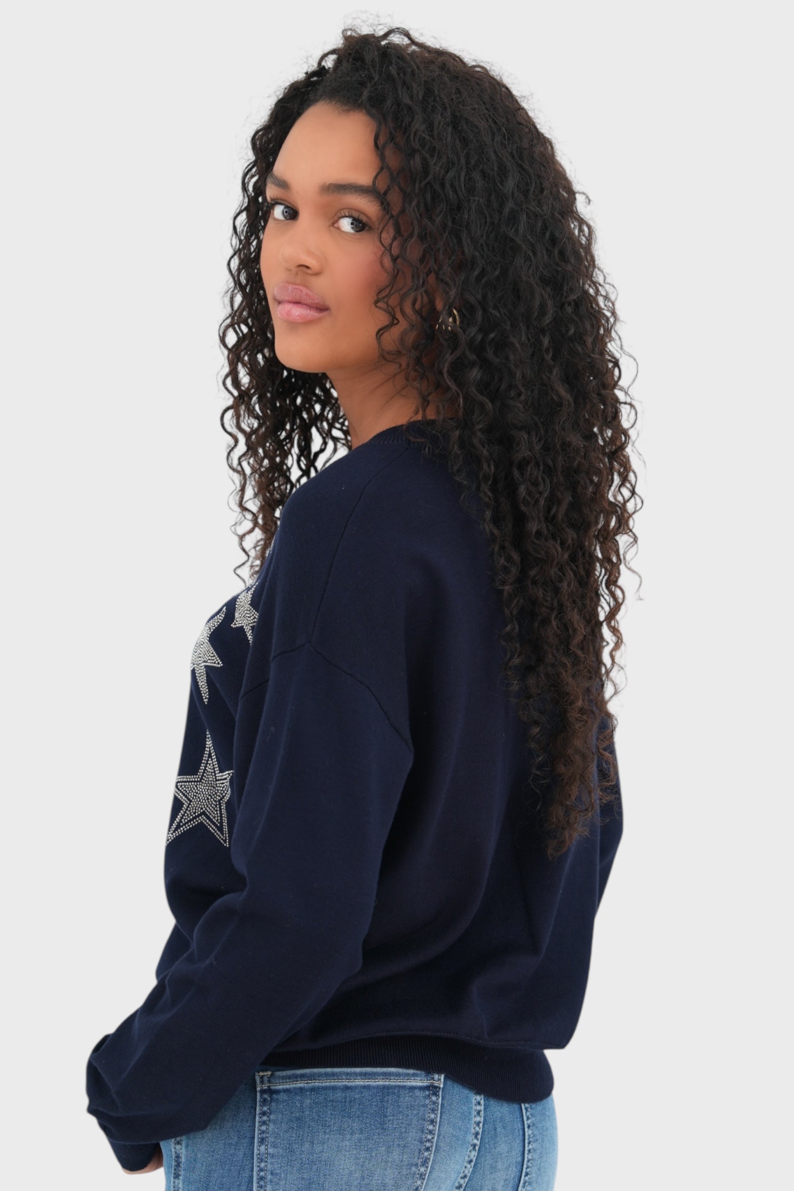 "Starshine" sweater navy