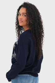 "Starshine" sweater navy