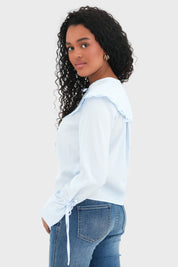 "Scandi" blouse light blue