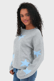 "Star" sweater blue