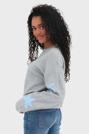 "Star" sweater blue