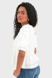 "Grace" blouse white