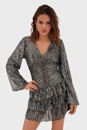 "Paris" dress silver