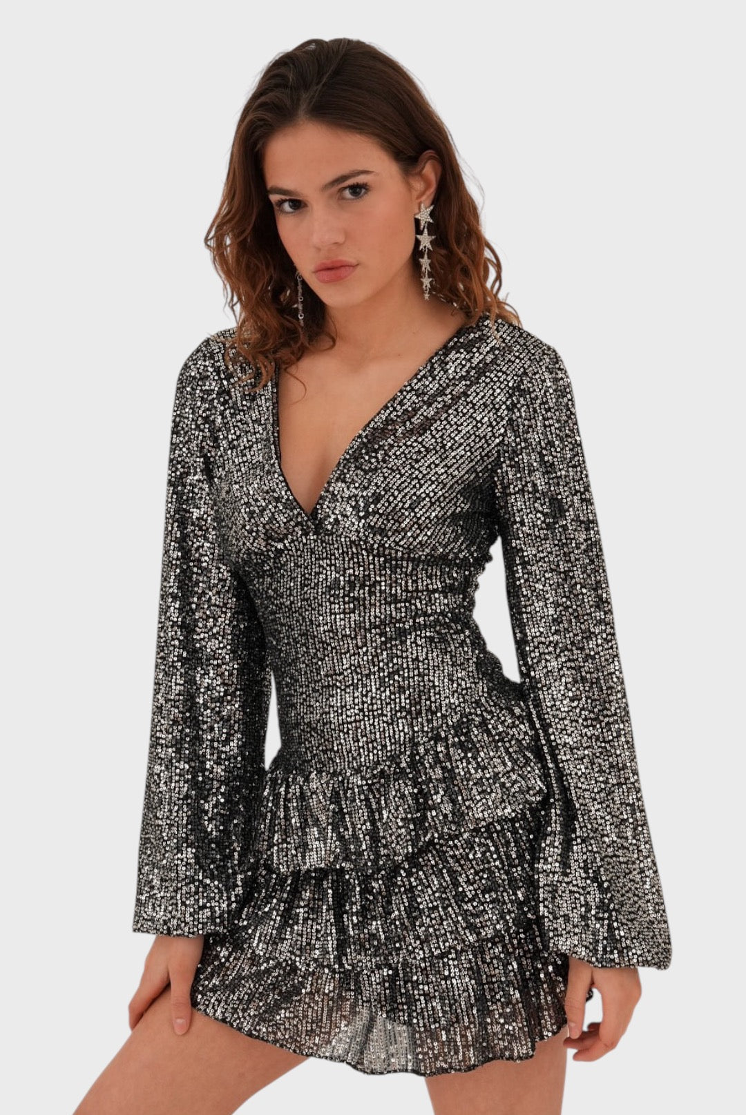 Robe "Paris" argentée