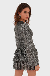 "Paris" dress silver