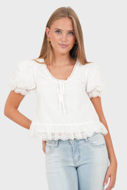 "Lykke" Bluse Weiß