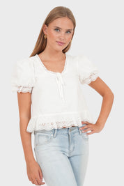 "Lykke" Bluse Weiß