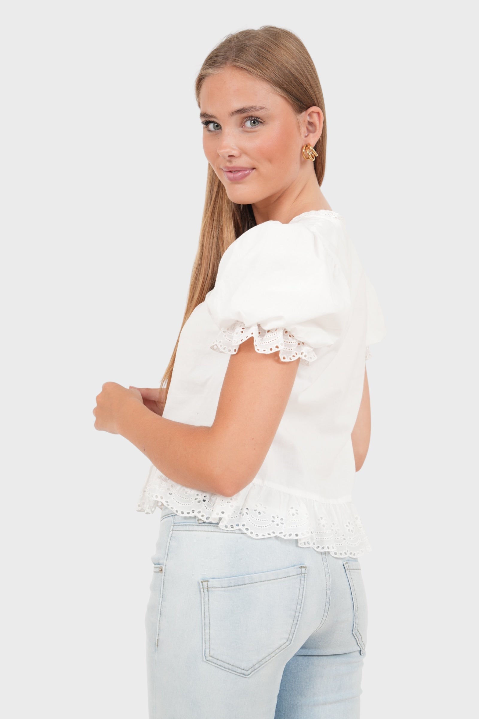 "Lykke" Bluse Weiß