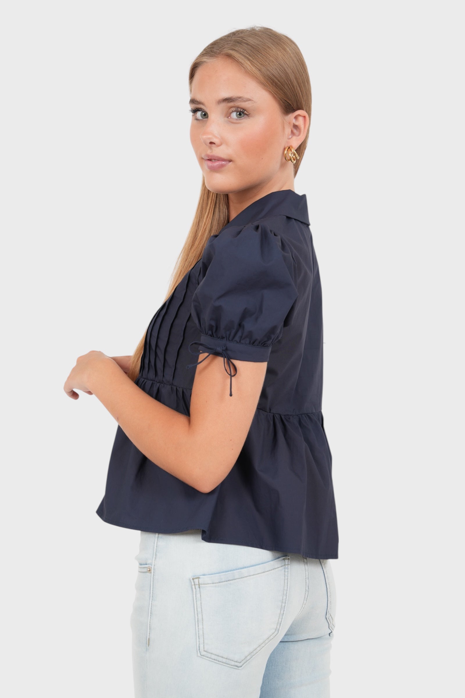 "Cleo" Bluse Navy