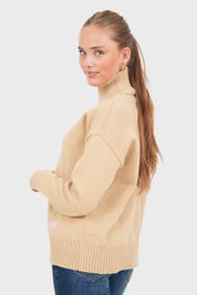 "Iris" Pullover beige