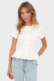 "Tintin" Blouse White