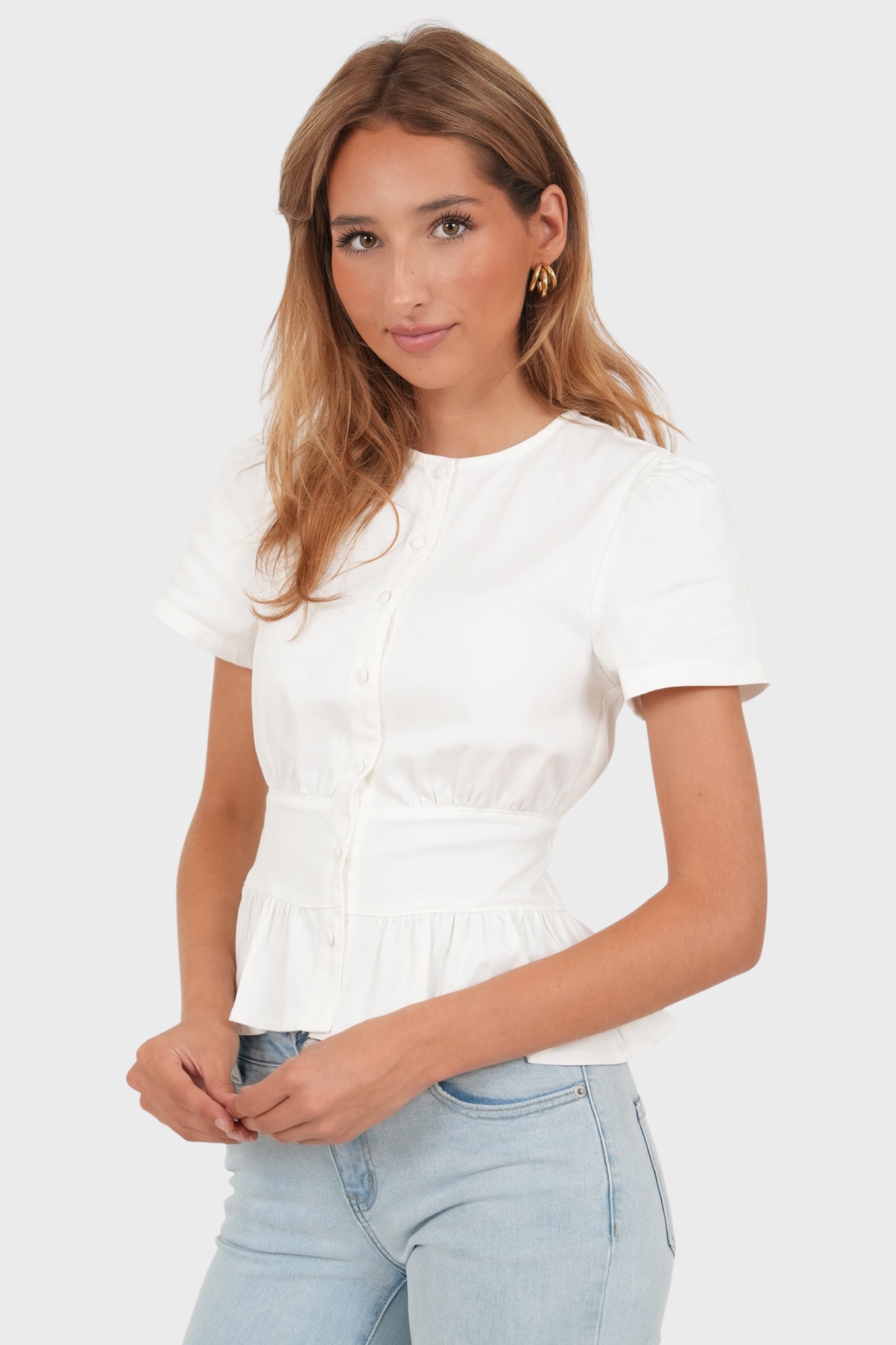 "Tintin" Blouse White