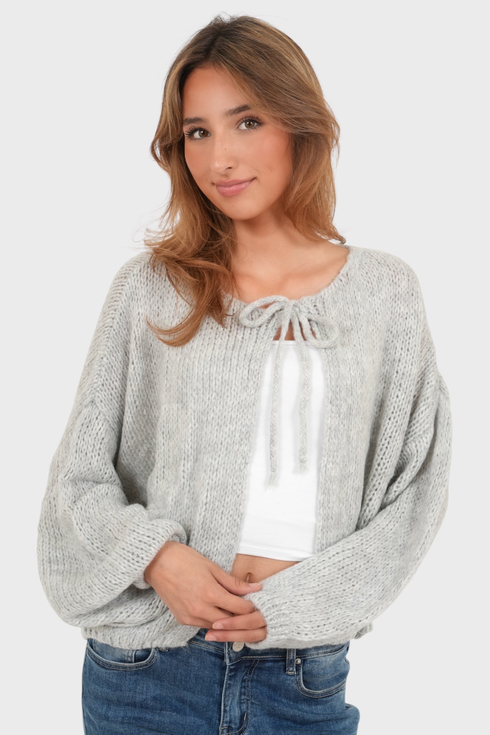 Gilet "Date" gris clair