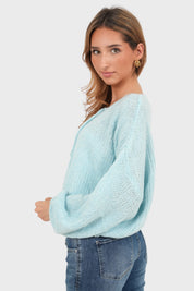 "Date" vest sky blue