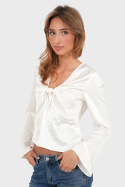 "Pearl" top white