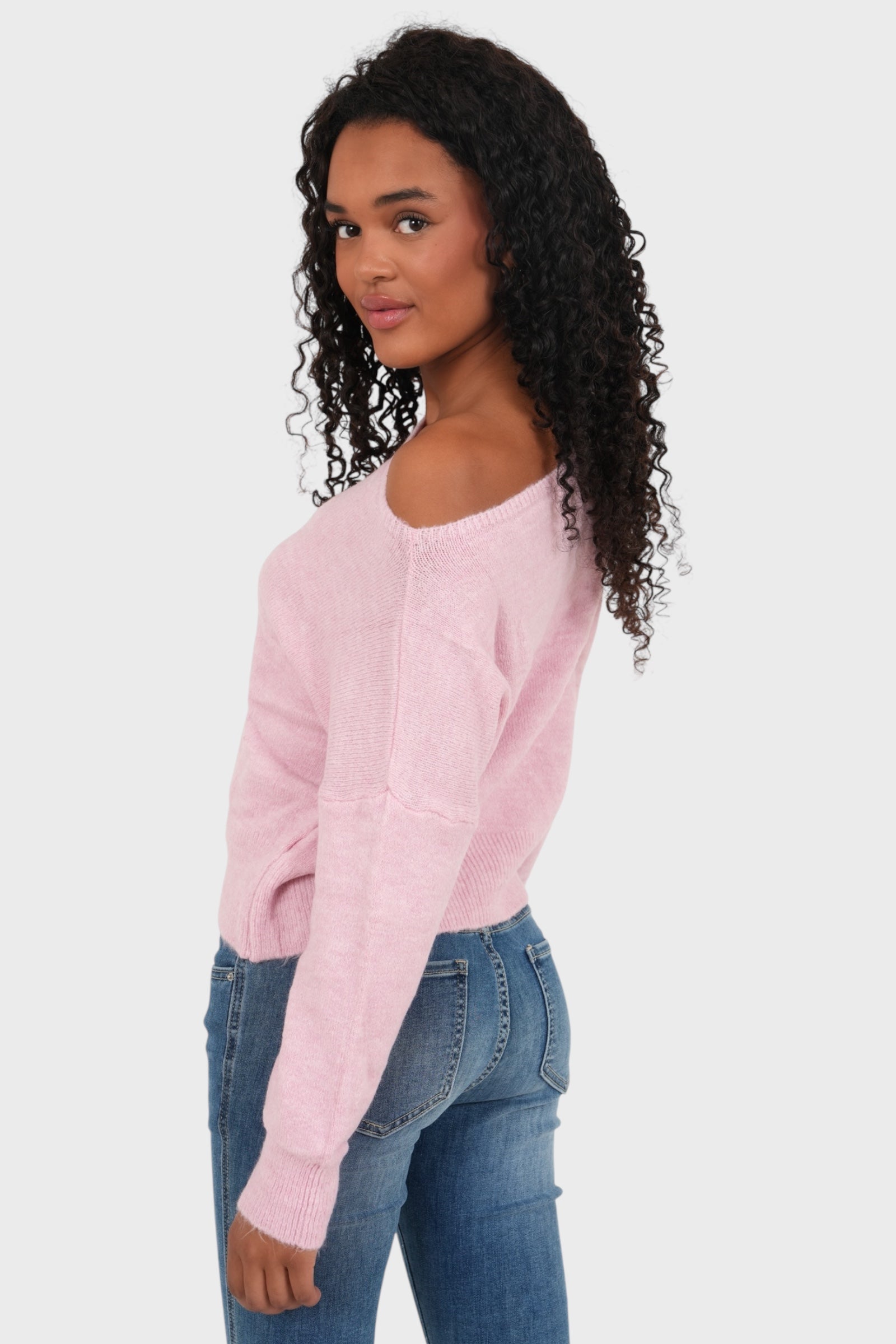 "Cozy" sweater baby pink