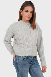 "Olivia" cardigan grey