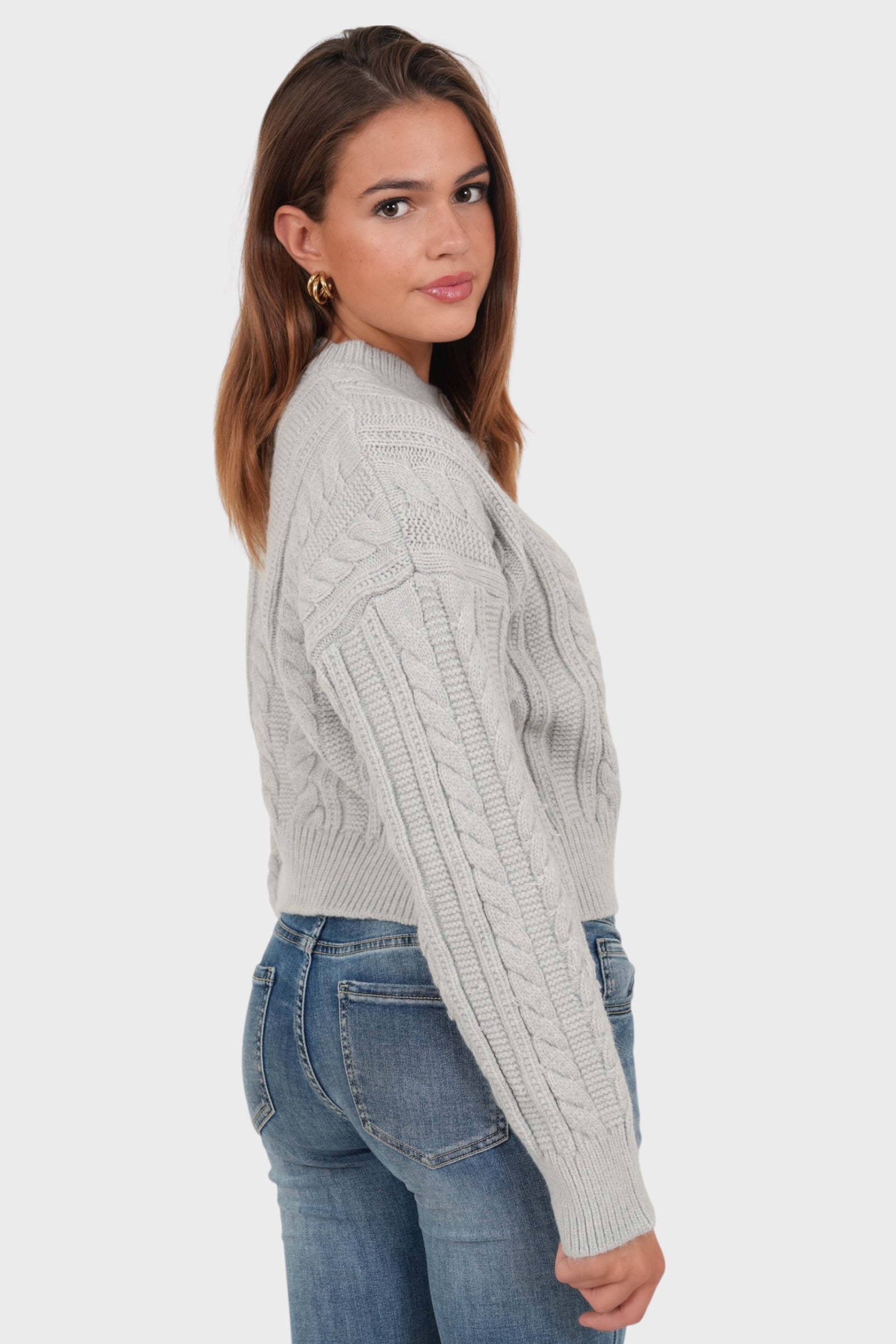 "Olivia" cardigan grey