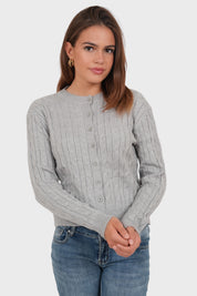 “Lily” cardigan grey