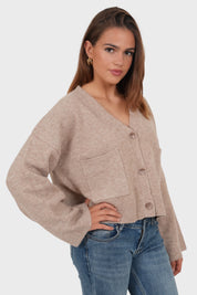 "Aurora" cardigan brown
