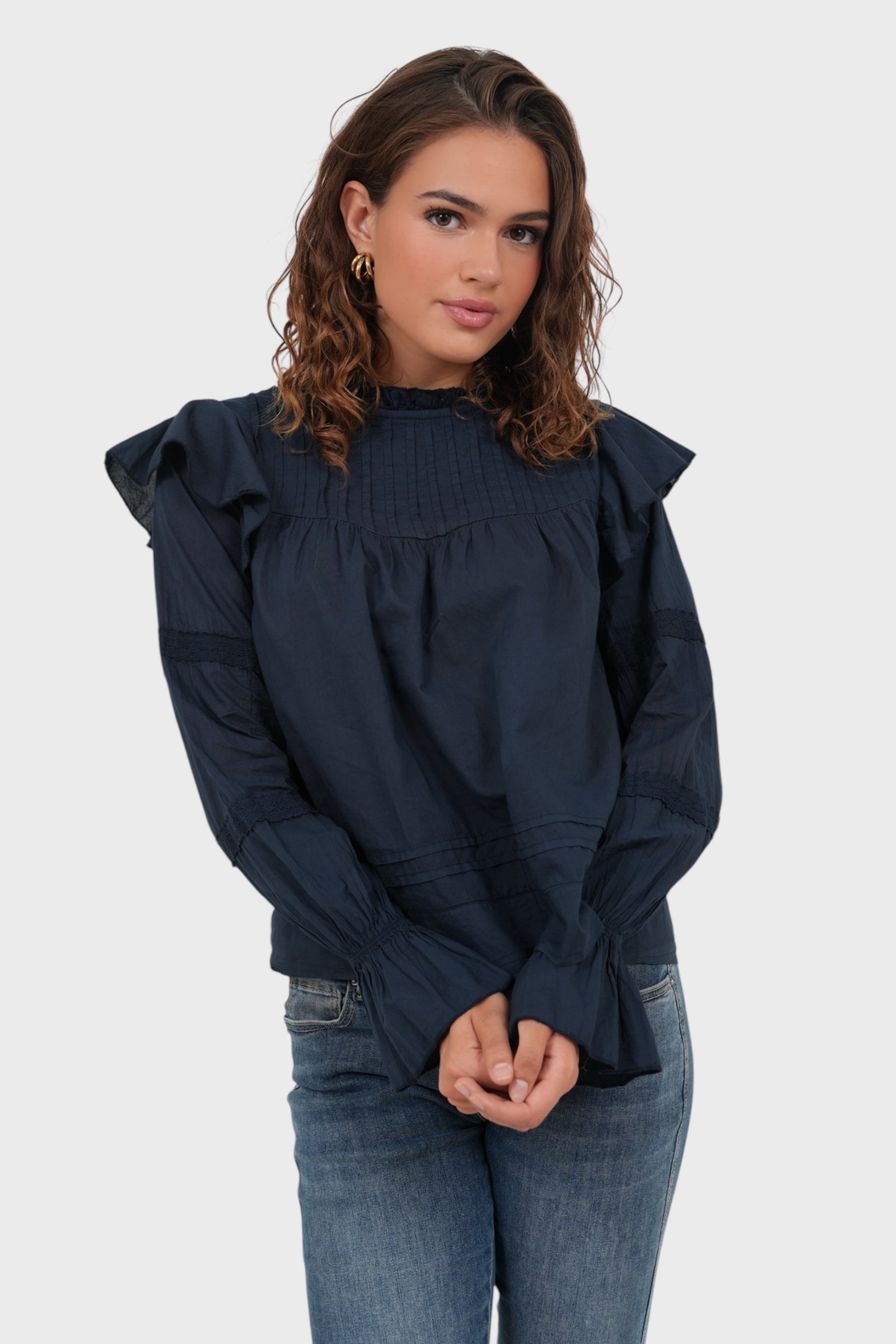 "France" blouse navy