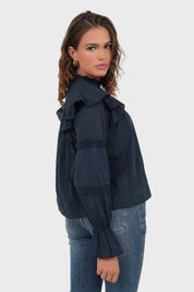 "France" blouse navy