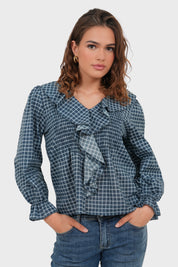 "Nora" blouse navy