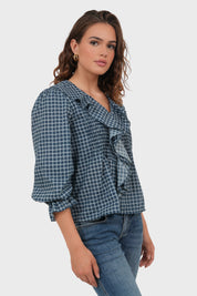 "Nora" blouse navy