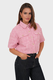 "Tweed" jacket pink