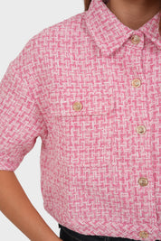 "Tweed" jacket pink