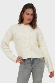 "Olivia" cardigan white