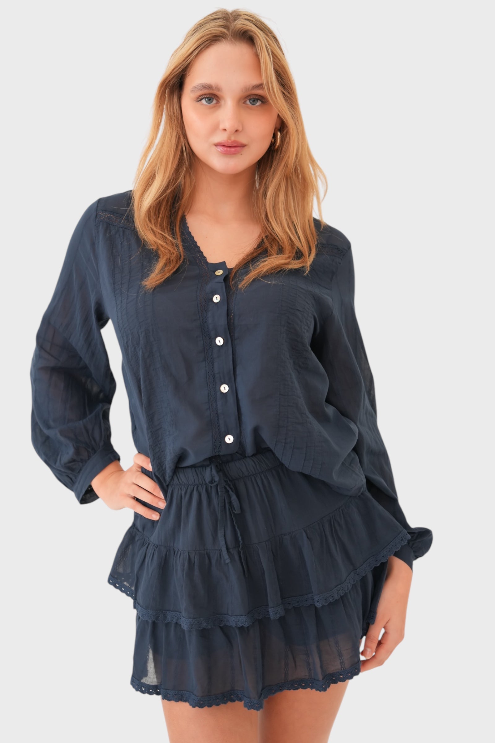 Bluse "Olivia" navy