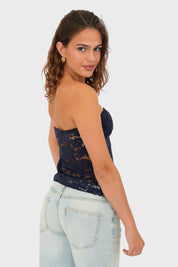 "Ruby" top navy